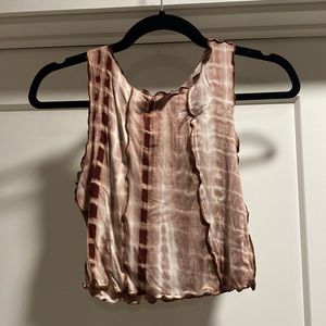 NWOT tie-dye cropped tank